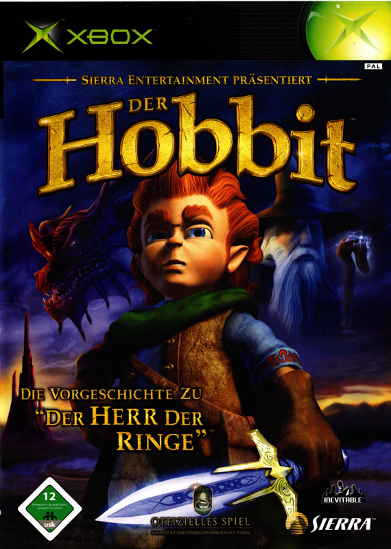 The Hobbit box art for Xbox